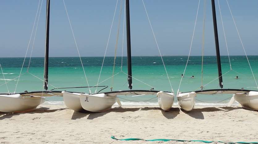 deportes acuáticos en playa de Varadero